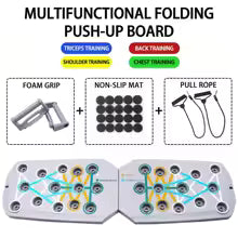 Push-up Board Set Portable Multifunctional Push-up Bar Foldable Fitness