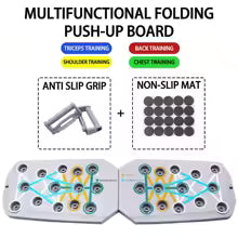 Push-up Board Set Portable Multifunctional Push-up Bar Foldable Fitness